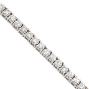 14k Gold Diamond Tennis Chain 2.2 MM 8.1 CTW