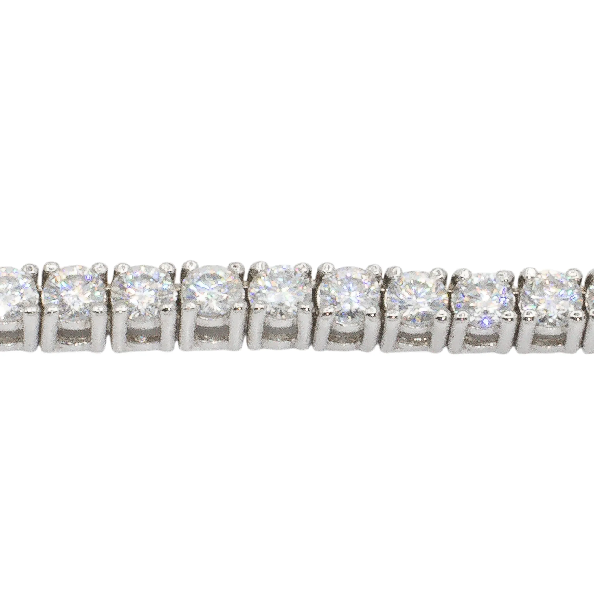 14k Gold Diamond Tennis Chain 2.2 MM 8.1 CTW
