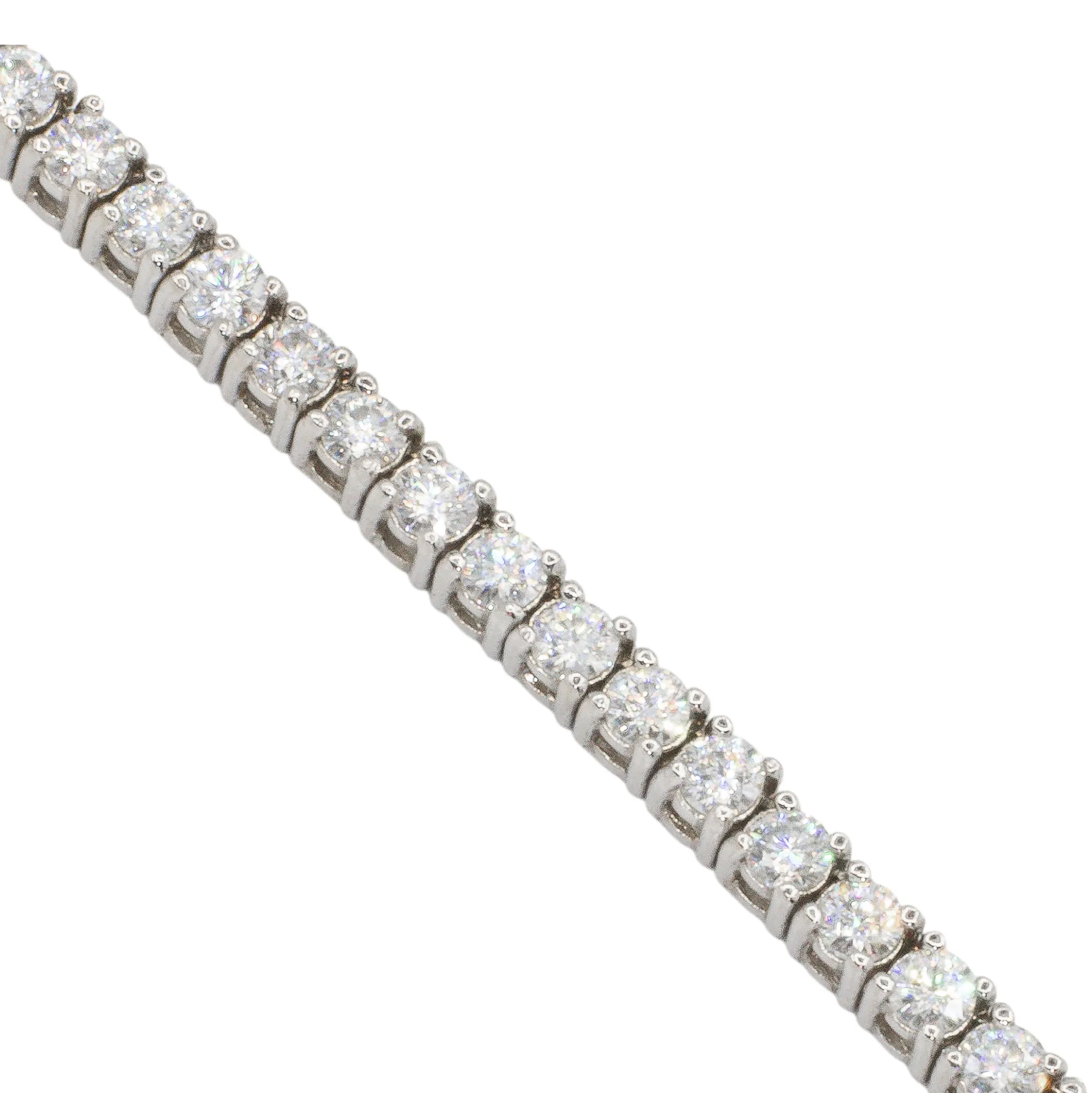 14k Gold Diamond Tennis Chain 2.2 MM 8.1 CTW
