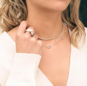 14kw 1.4ctw Tennis Necklace by Facet Barcelona