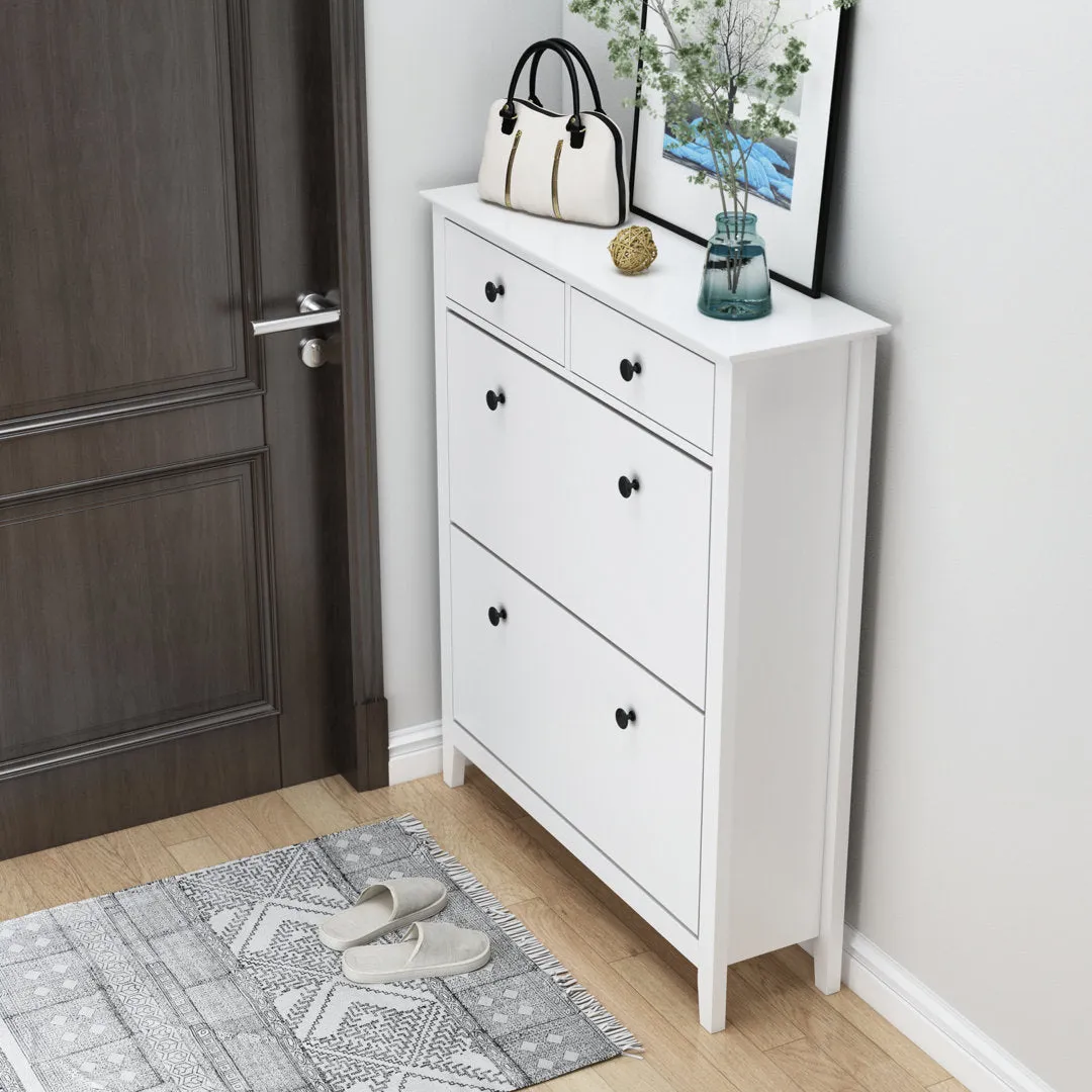 16 Pair Shoe Storage Cabinet Red Barrel Studio®