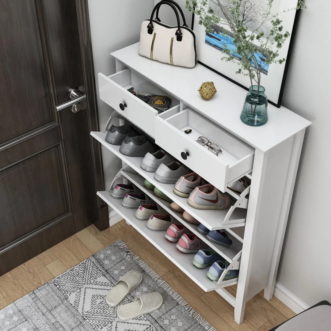 16 Pair Shoe Storage Cabinet Red Barrel Studio®