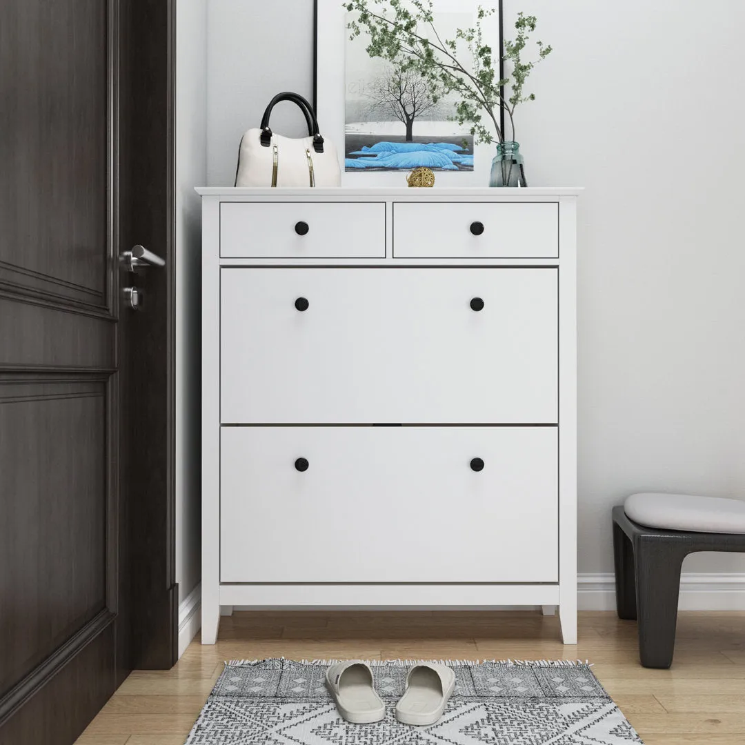 16 Pair Shoe Storage Cabinet Red Barrel Studio®
