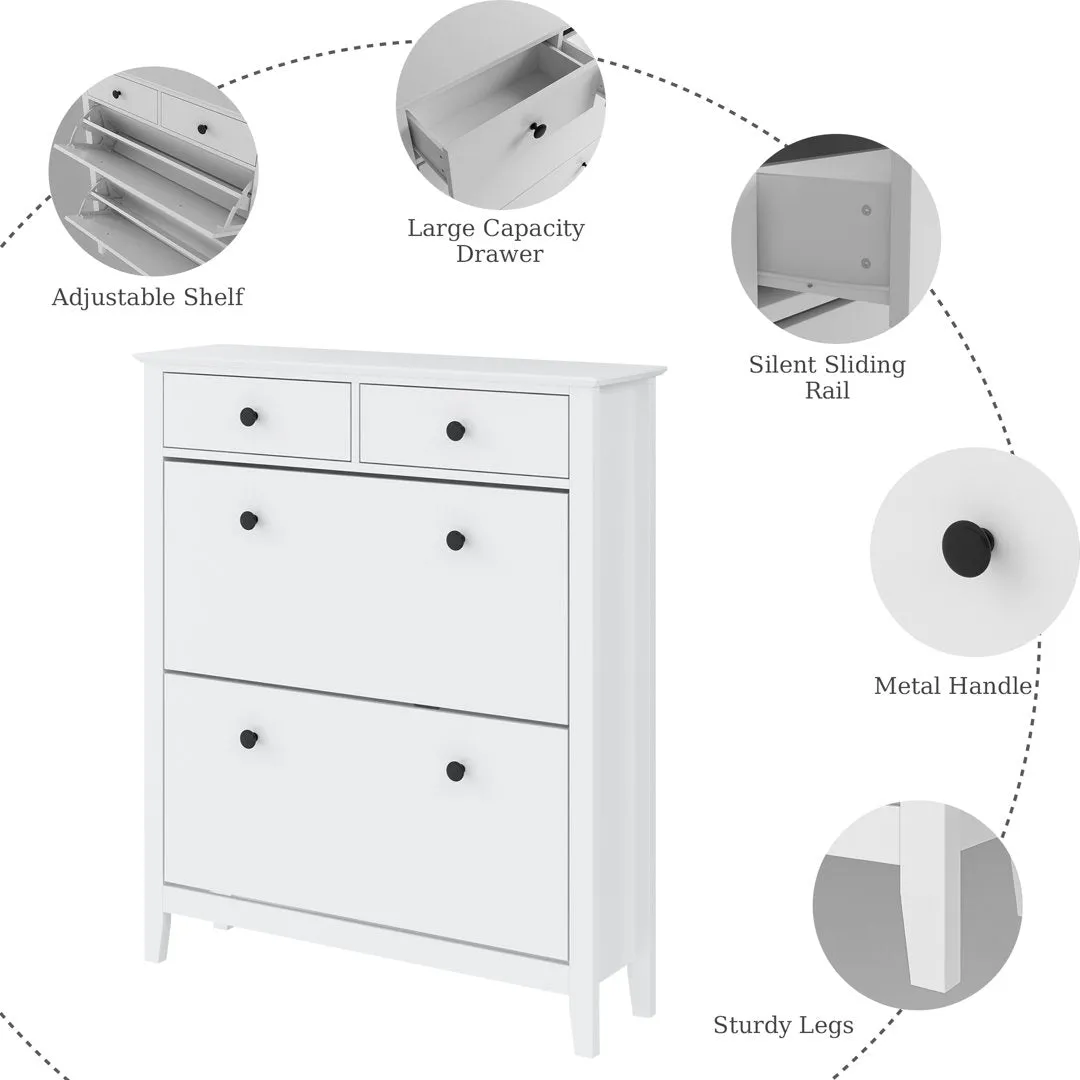 16 Pair Shoe Storage Cabinet Red Barrel Studio®