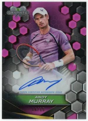 2024 Topps Graphite Tennis Signatures Andy Murray Auto Pink Refractor /15