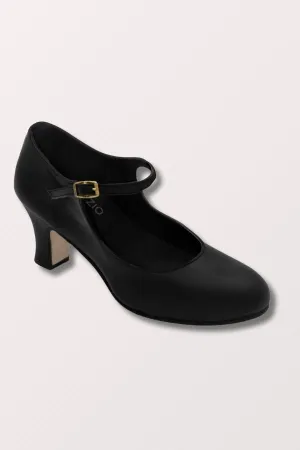 2.5 Inch Heel Manhattan Character Shoes - Black