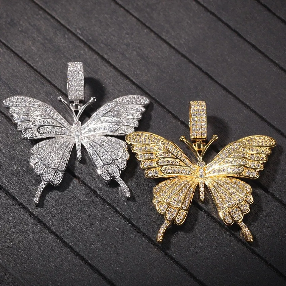 3 piece SET tennis butterfly choker , bling butterfly , butterfly tennis necklace, 4mm tennis necklace and cz butterfly pendant ,