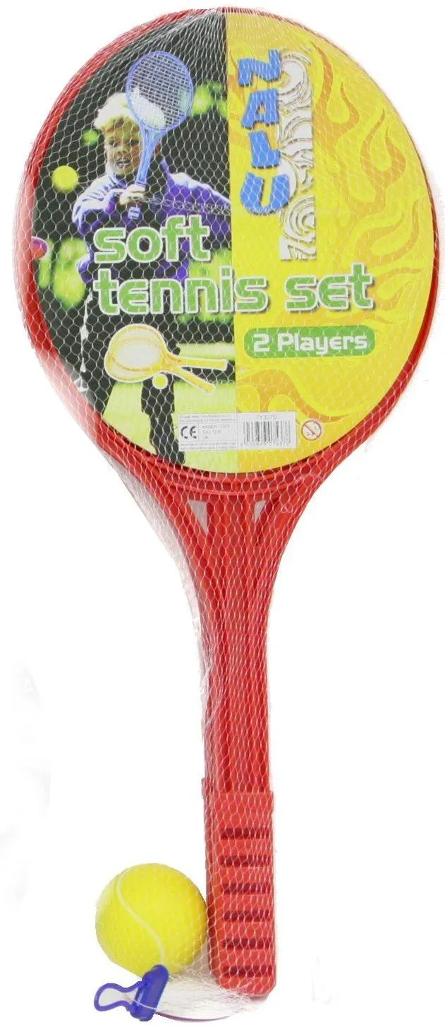 3 Piece Soft Tennis Set - 3 Assorted Colours - 1 Supplied