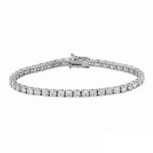 5.15 Carat Natural Diamond Tennis Bracelet G SI 14K White Gold 6''