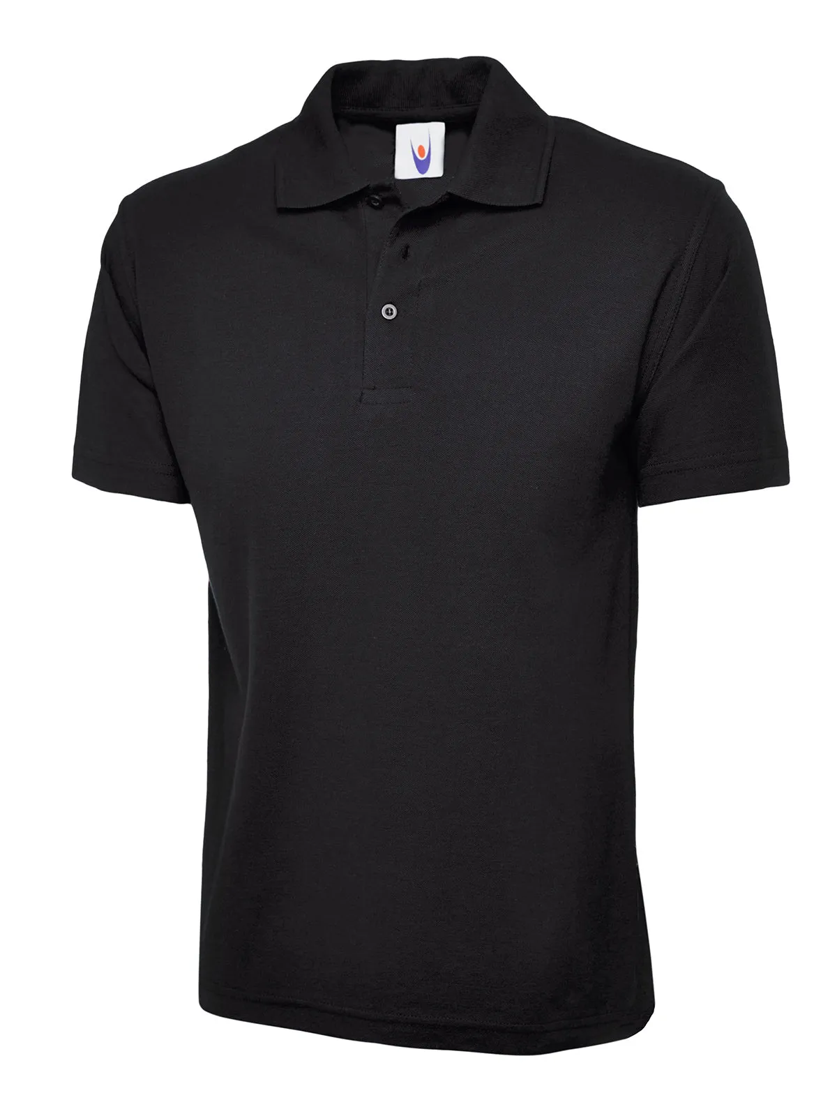 Active Polo Shirt with Easy Clean Printed Logo