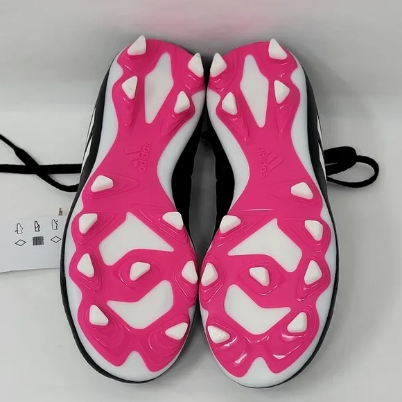 Adidas Copa Pure.4 Fg Jr GY9041 Soccer Cleats Black White Pink Youth Size 1 New
