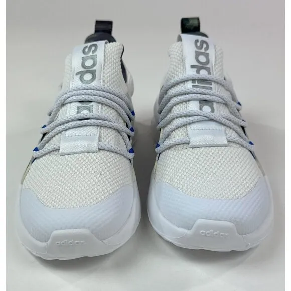 Adidas Lite Racer Adapt 5.0 Kids Size 2 White Camo Low Shoes Sneakers GW7156