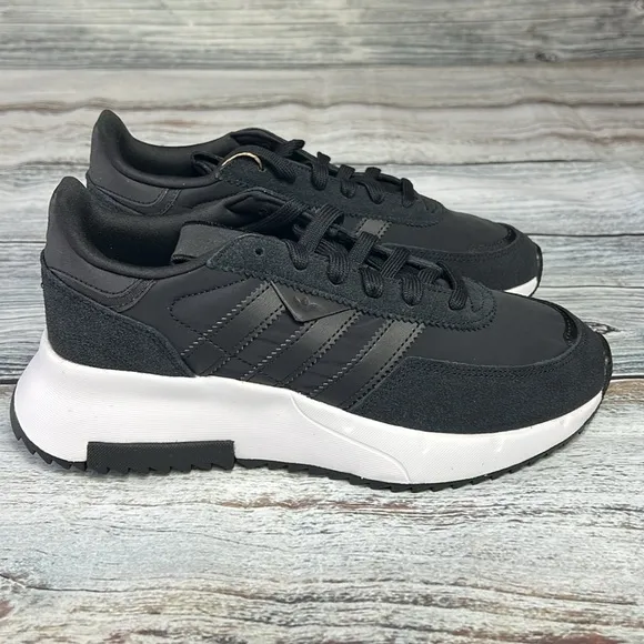Adidas Originals Retropy F2 Sneaker Core Black/Core Black/White Sz 7 Big Kid