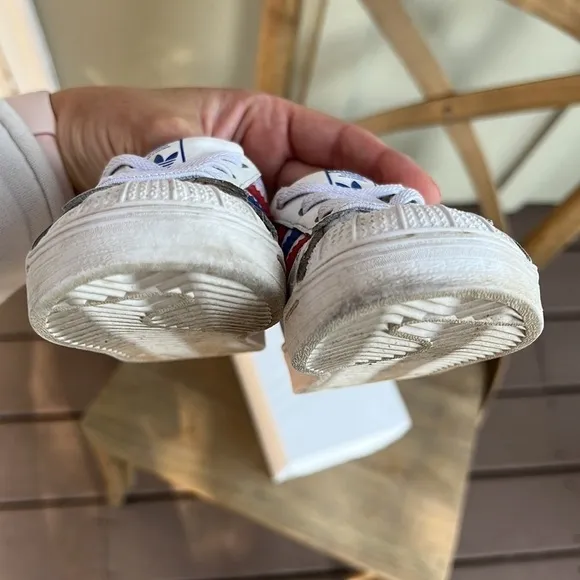 Adidas Red White &amp; Blue Superstarts❤️🤍💙