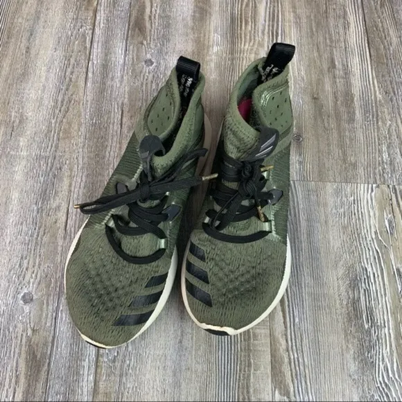 Adidas Running Edgebounce Mid Shoes Green Size 3.5
