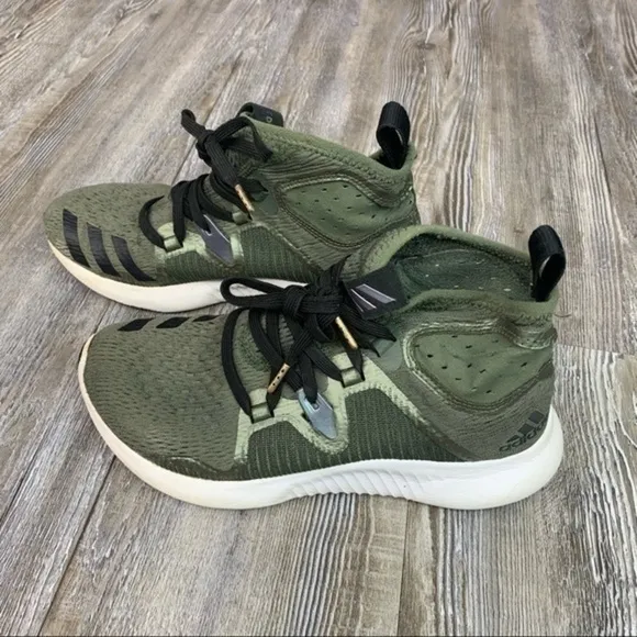 Adidas Running Edgebounce Mid Shoes Green Size 3.5