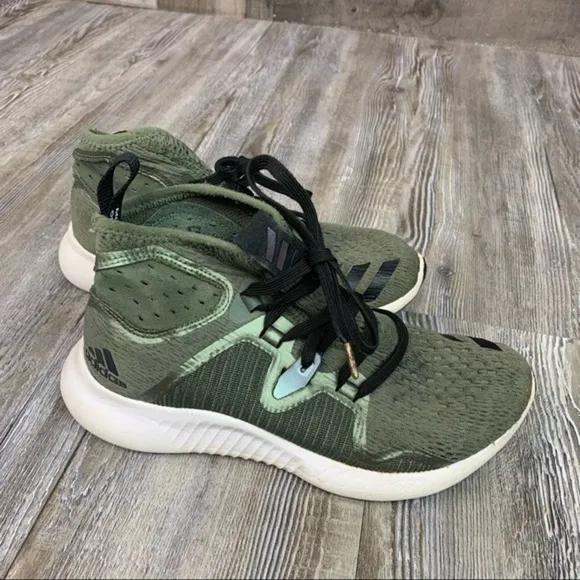 Adidas Running Edgebounce Mid Shoes Green Size 3.5