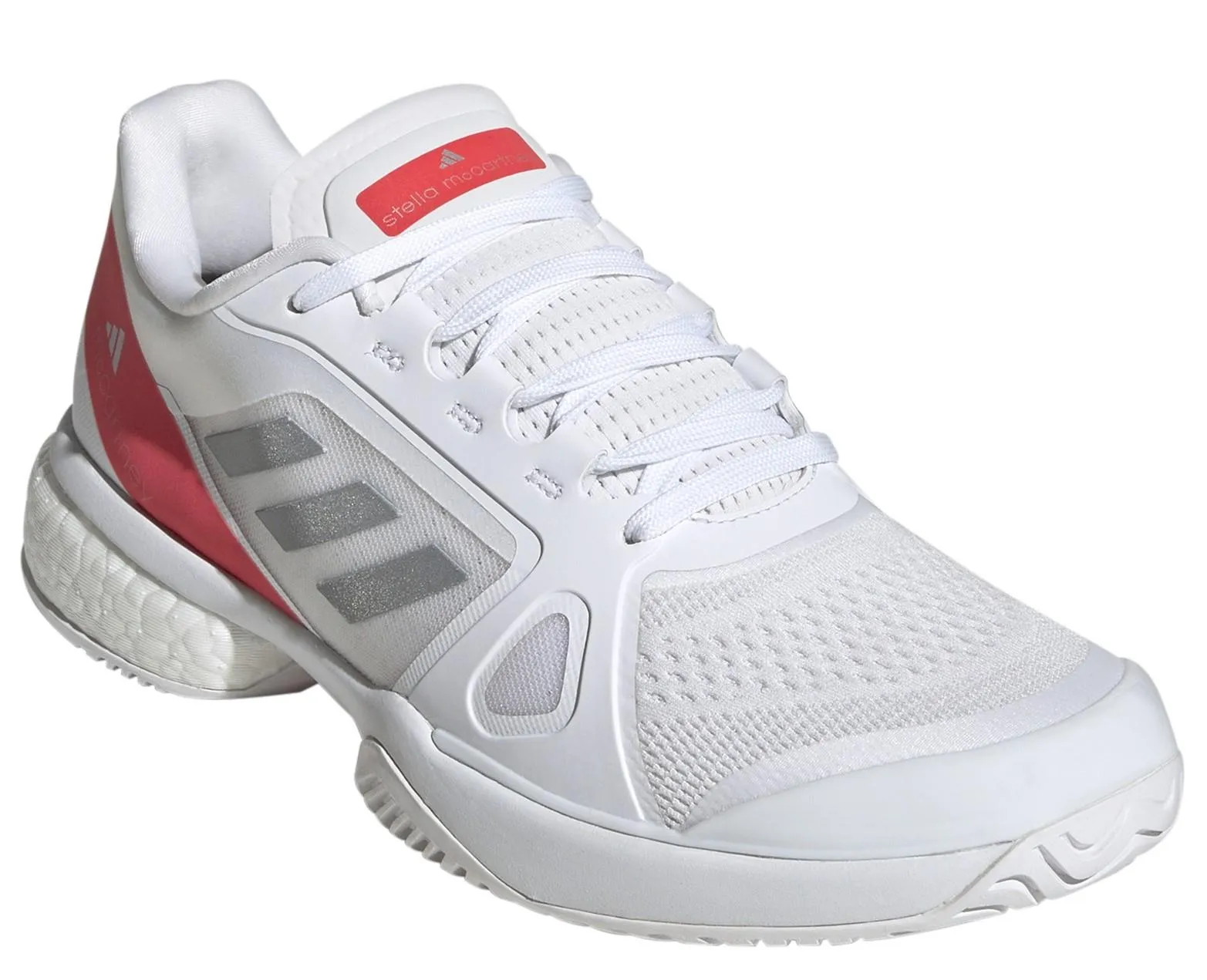 ADIDAS Stella Court Womens Tennis Shoes - White / Red