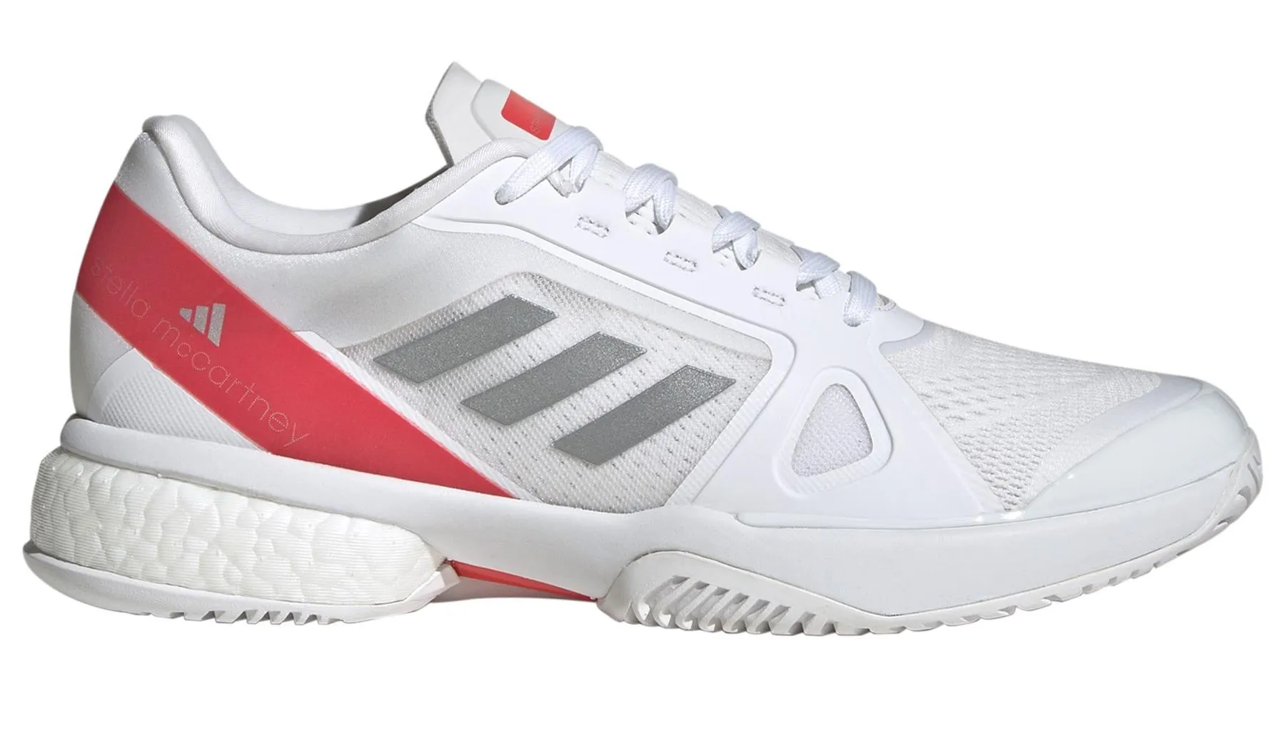 ADIDAS Stella Court Womens Tennis Shoes - White / Red