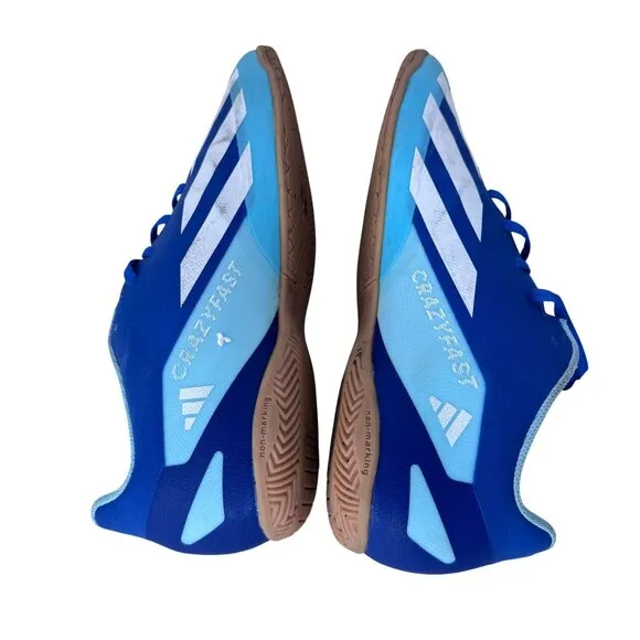 Adidas X Crazyfast.4 Indoor Soccer‎ Shoes IE1585 Blue Men's Size 12