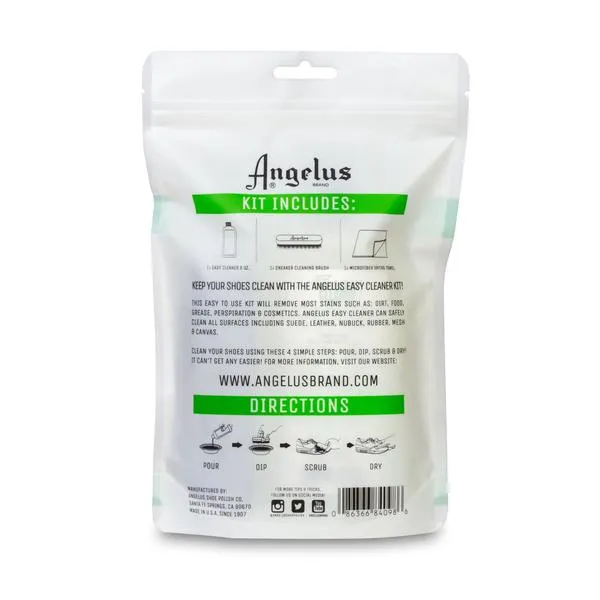 Angelus 3 Piece Easy Cleaner Kit for use on Suede, Leather, Canvas & More