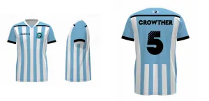 Argentina Core Soccer Jersey Insert V Neck Design Your Own Custom