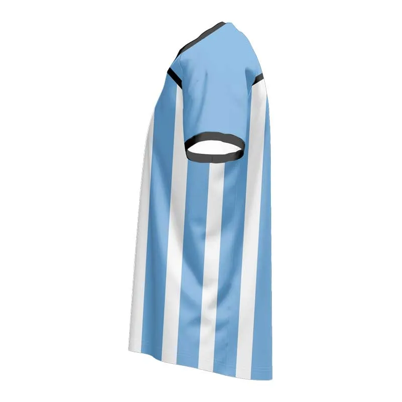 Argentina SlimFit HP Soccer Jersey Crew Neck Design Your Own Custom
