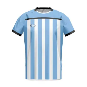 Argentina SlimFit HP Soccer Jersey Crew Neck Design Your Own Custom