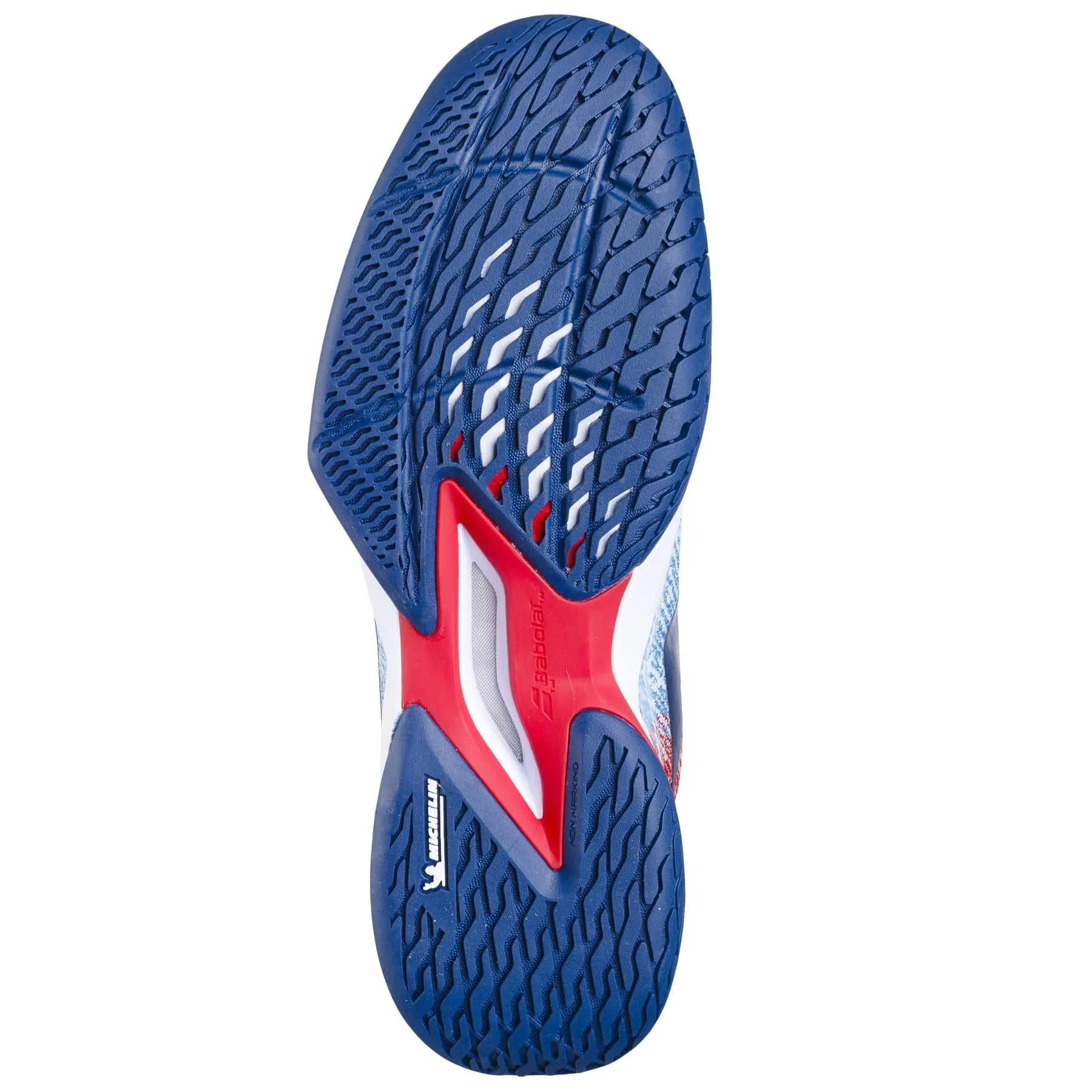 Babolat Jet Mach 3 2024 All Court Mens Wide Tennis Shoes - White / Estate Blue