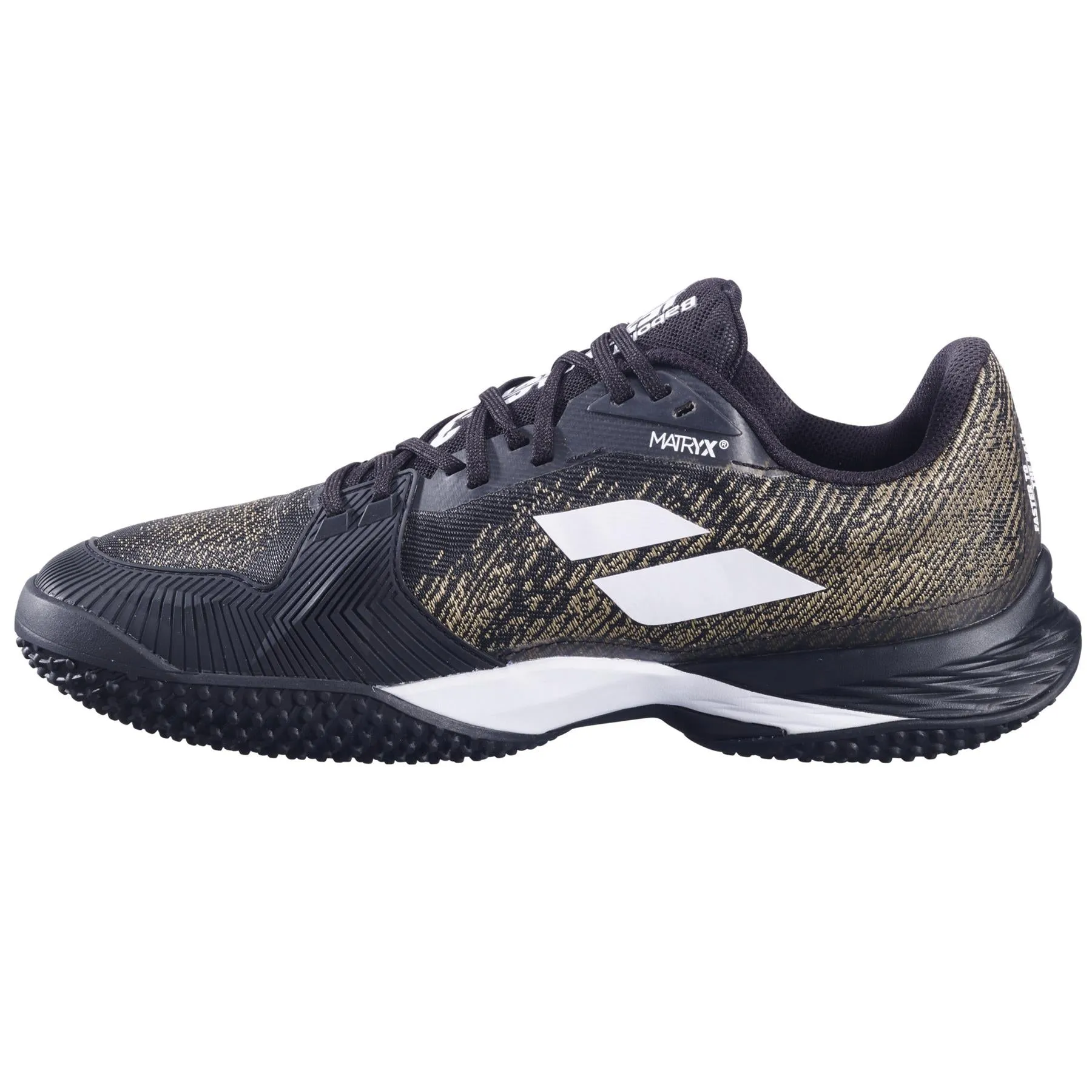 Babolat Jet Mach 3 Sand Grass Mens Wide Tennis Shoes - Black / White