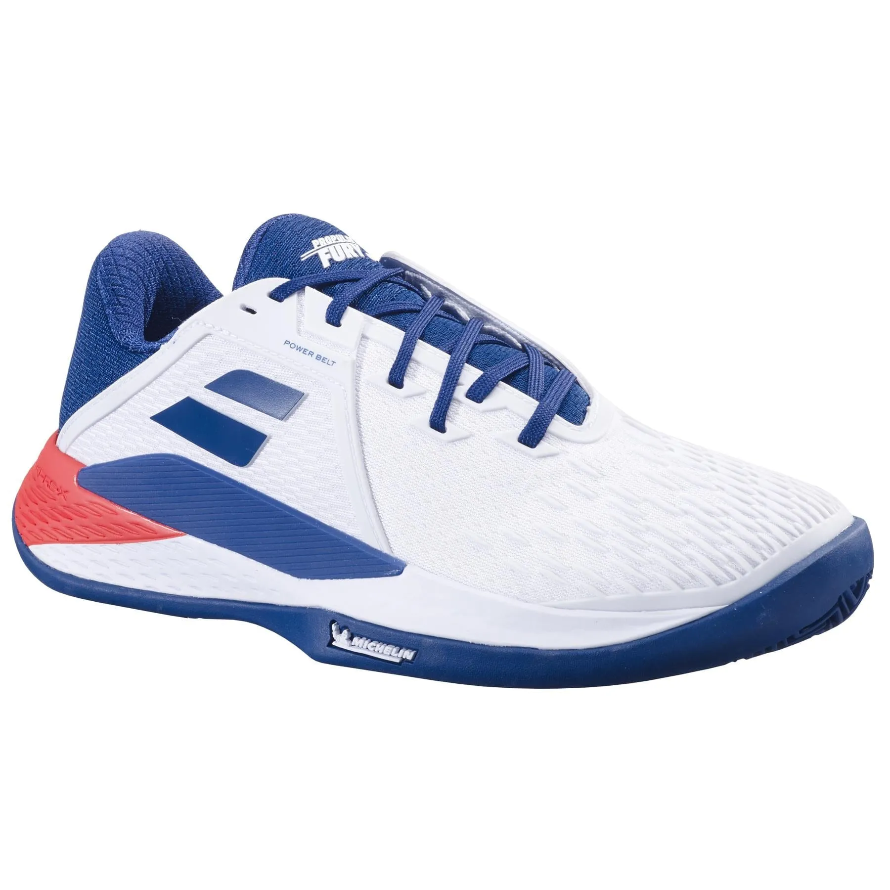 Babolat Propulse Fury 3 2024 Mens Tennis Shoes - White / Estate Blue