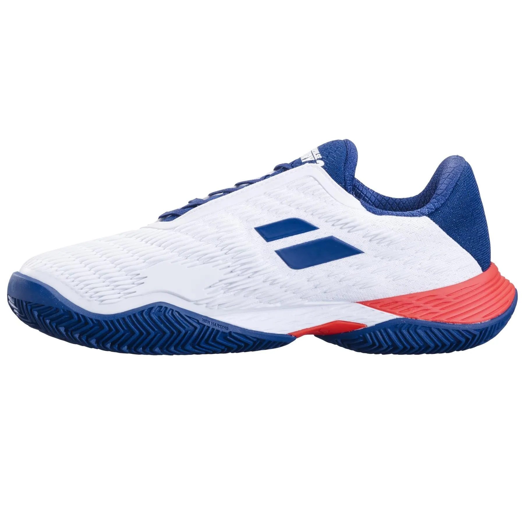 Babolat Propulse Fury 3 2024 Mens Tennis Shoes - White / Estate Blue