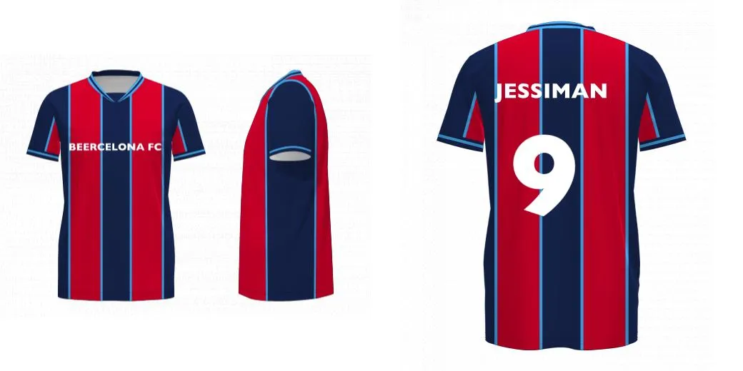 BARCELONA Soccer Jersey Design Your Own