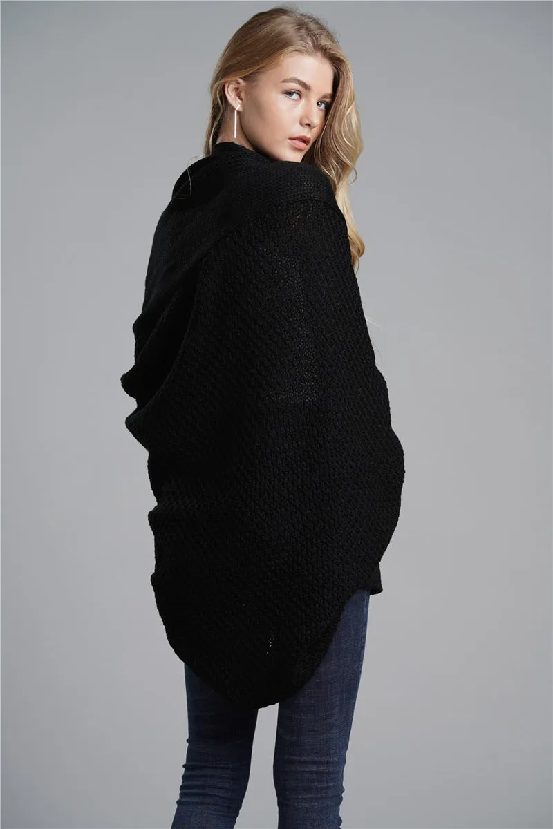 Black Batwing Easy On Cardigan