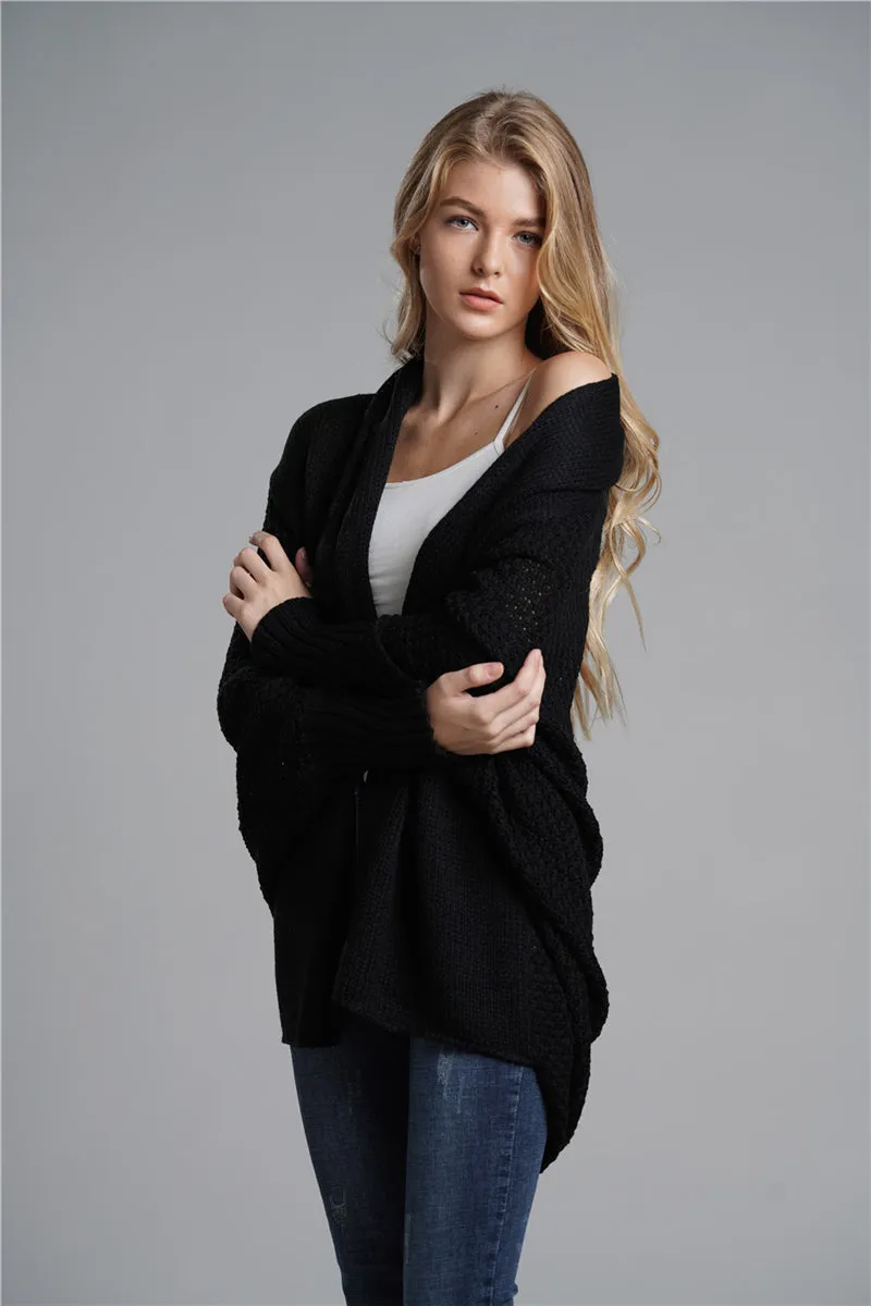 Black Batwing Easy On Cardigan