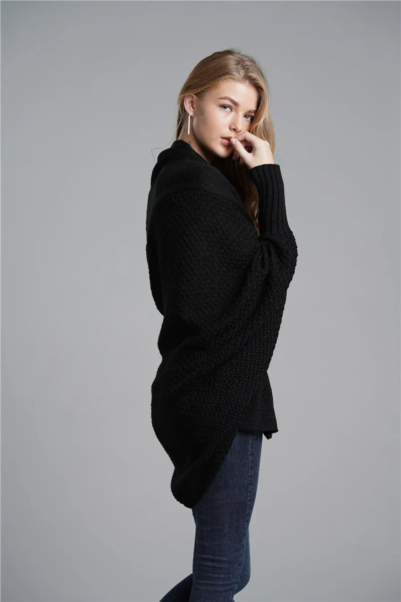 Black Batwing Easy On Cardigan