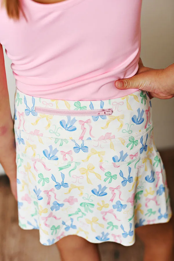 Bow-tiful tennis skort