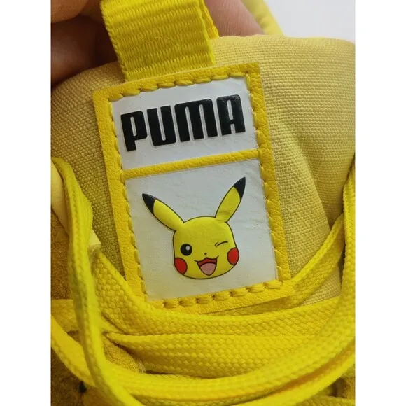Boys 4.5 Puma Pokémon RS-X Pikachu 389561-01 Yellow Sneakers Shoes 2022 Nintendo