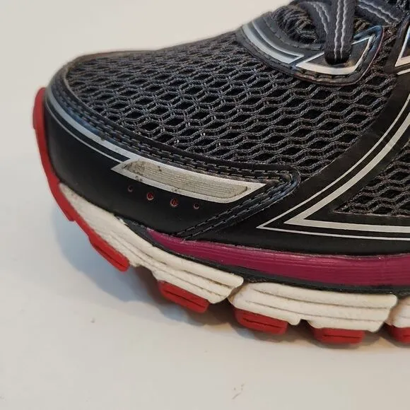 Brooks Adrenaline GTS 17 Running Shoes Anthracite/Fest Fuchsia Women's Sz 9 1/2