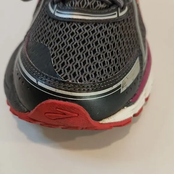 Brooks Adrenaline GTS 17 Running Shoes Anthracite/Fest Fuchsia Women's Sz 9 1/2