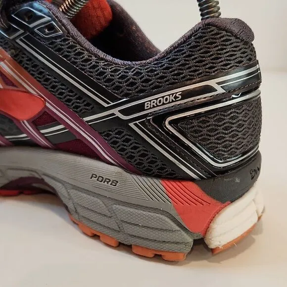 Brooks Adrenaline GTS 17 Running Shoes Anthracite/Fest Fuchsia Women's Sz 9 1/2