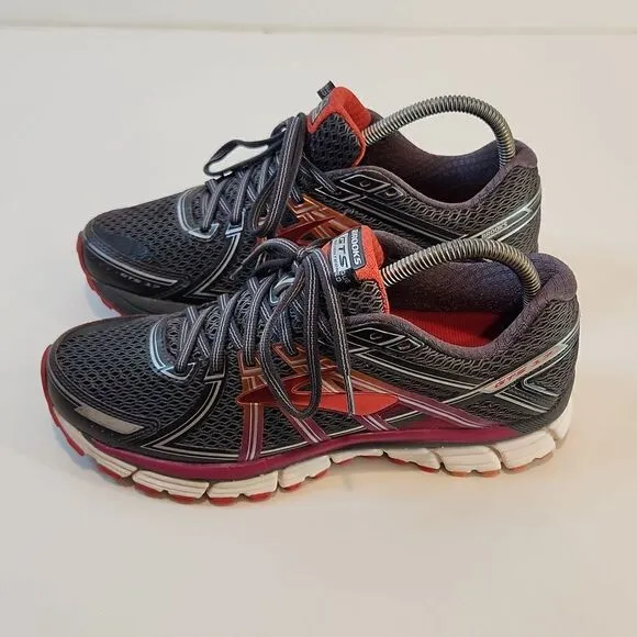 Brooks Adrenaline GTS 17 Running Shoes Anthracite/Fest Fuchsia Women's Sz 9 1/2