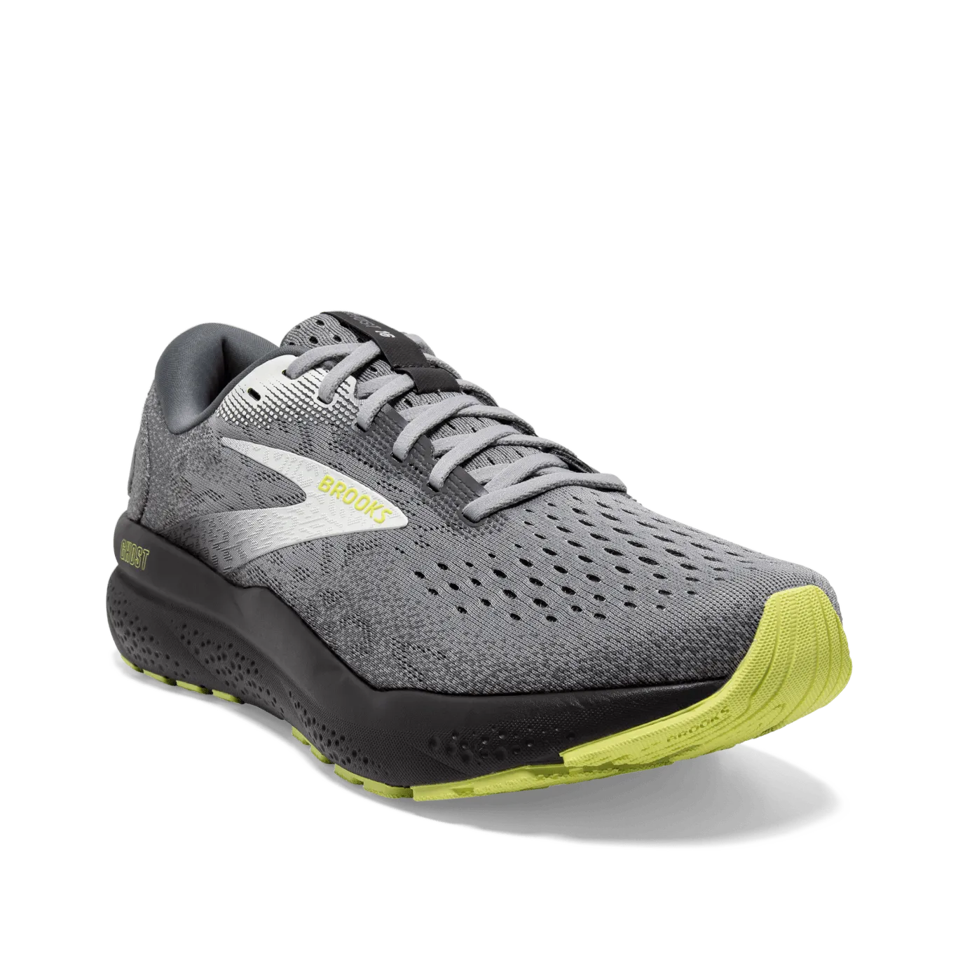 Brooks Ghost 16 (4E Width) - Primer/Grey/Lime (Mens)