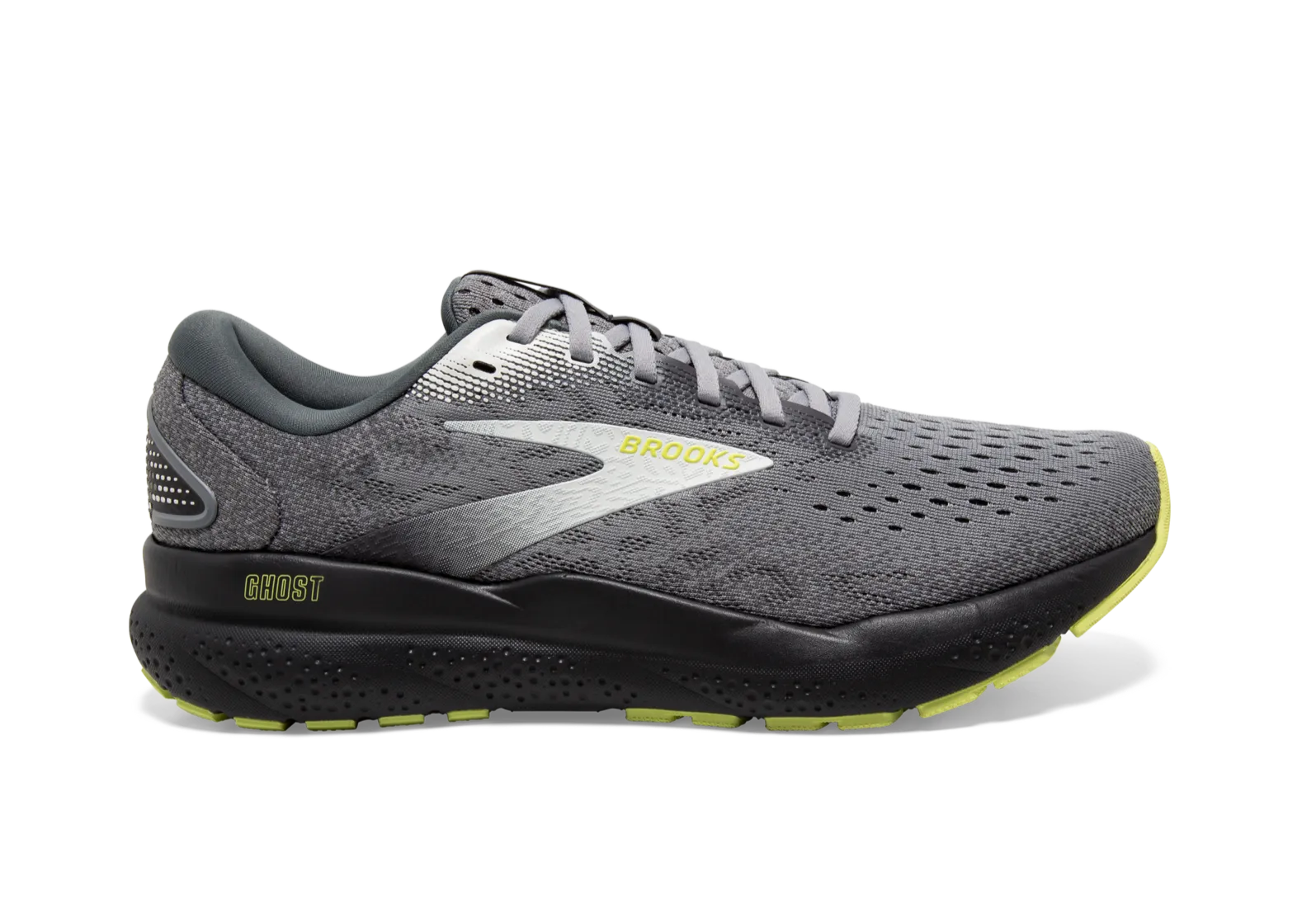 Brooks Ghost 16 (4E Width) - Primer/Grey/Lime (Mens)