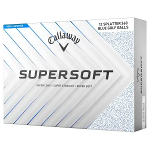 Callaway Supersoft Blue Splatter Golf Balls 12Pk