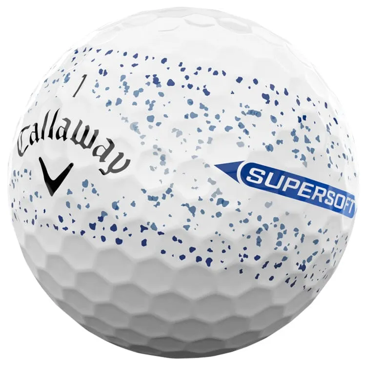 Callaway Supersoft Blue Splatter Golf Balls 12Pk