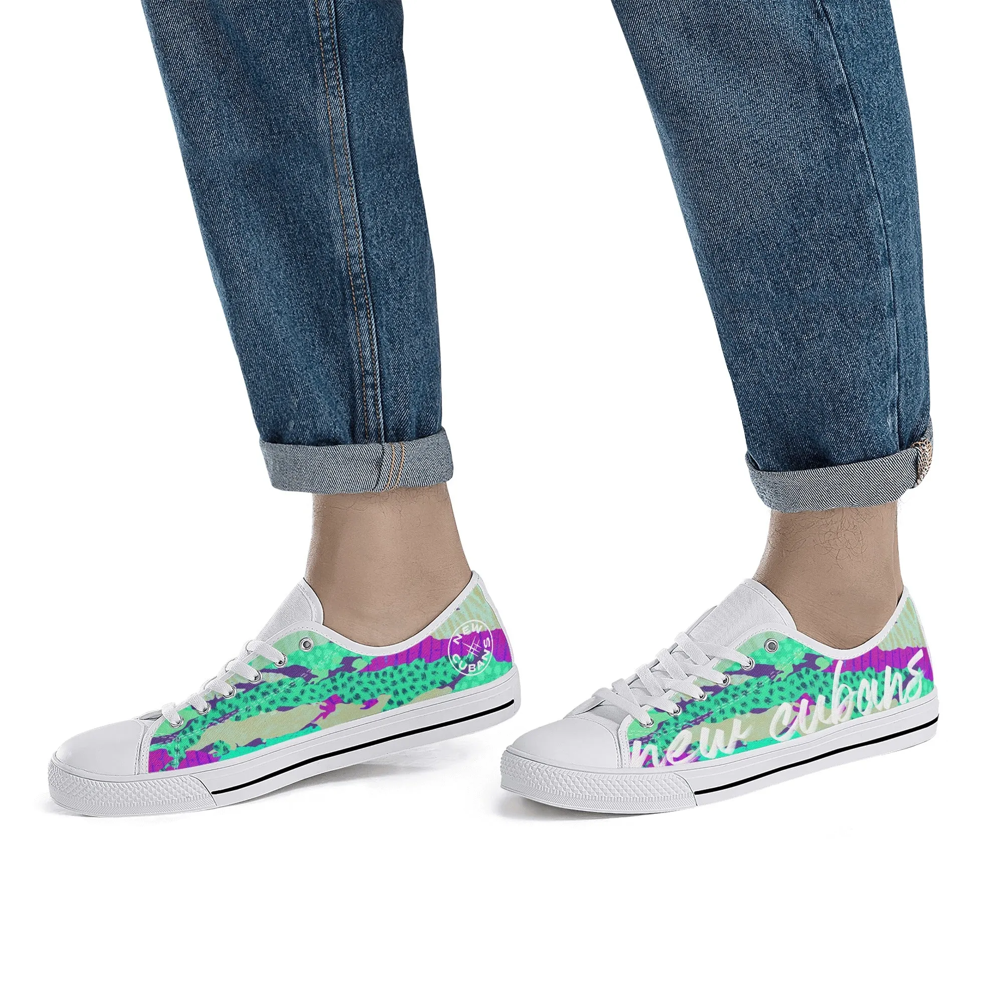 Camo-Flash Mens Low Top Canvas Shoes