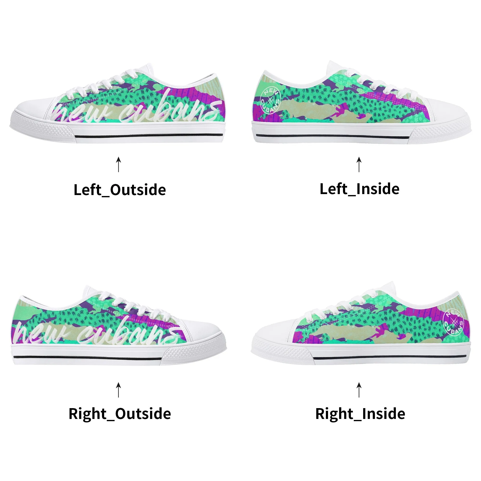 Camo-Flash Mens Low Top Canvas Shoes