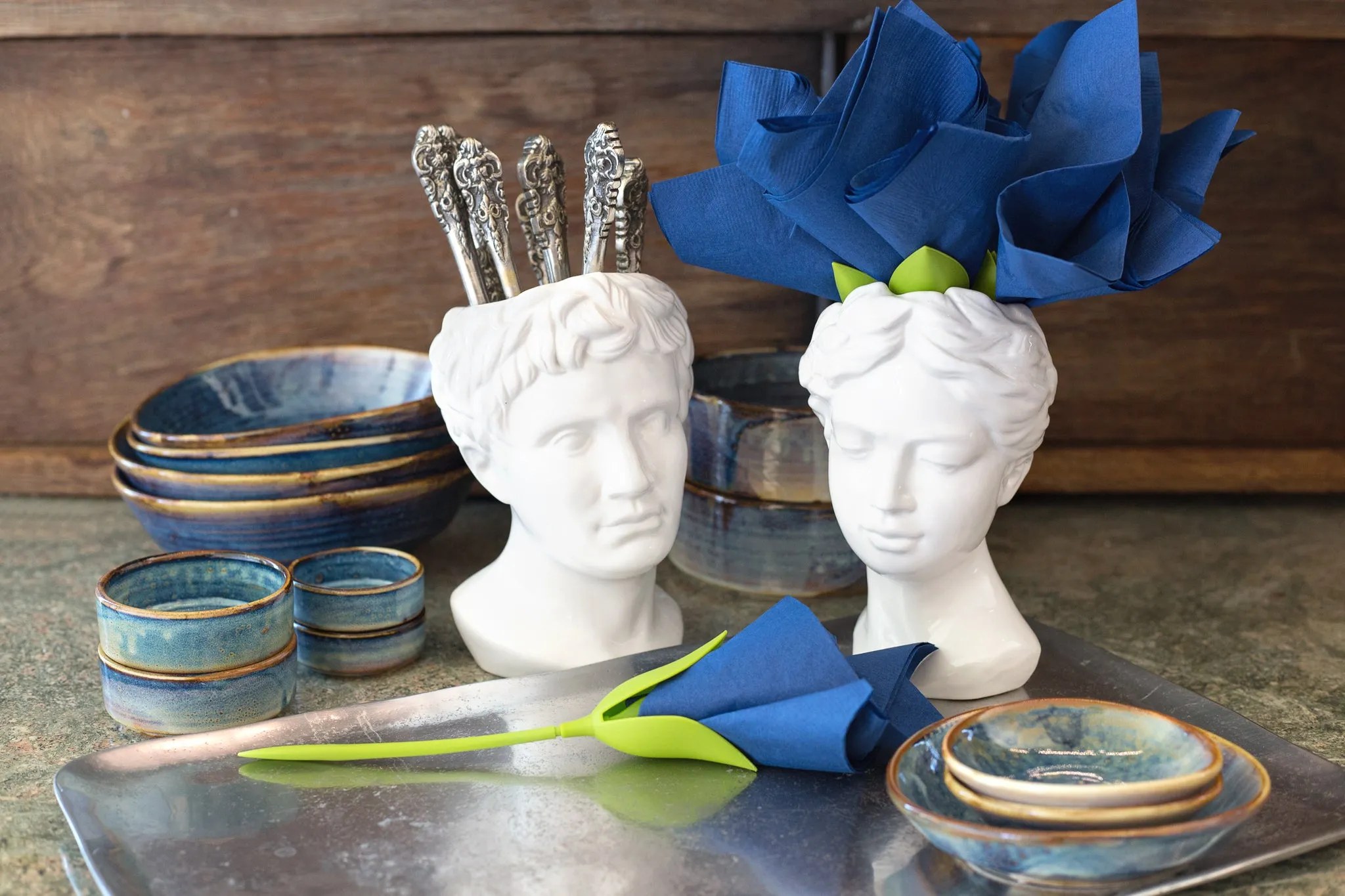 Ceramic Greek Goddess Head
