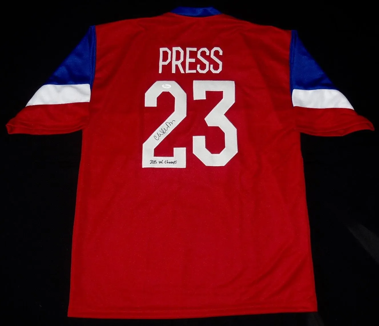 Christen Press Signed Autographed Team USA Soccer Jersey (JSA COA)